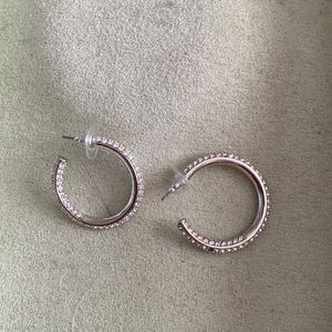 Silver hoop earrings